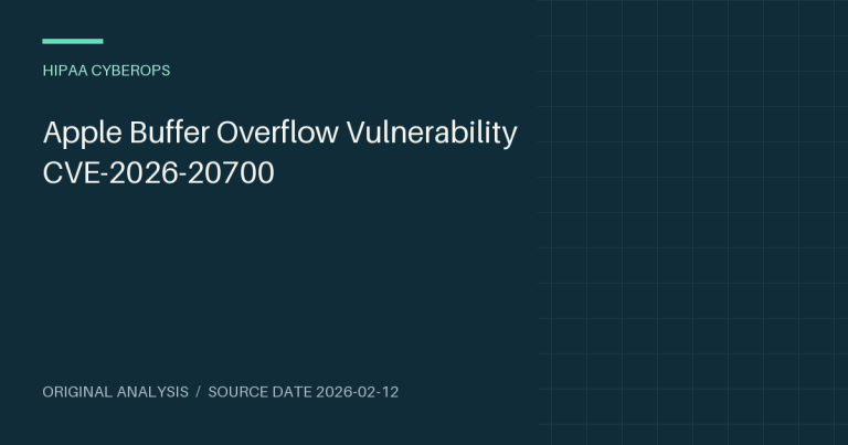 Apple Buffer Overflow Vulnerability CVE-2026-20700