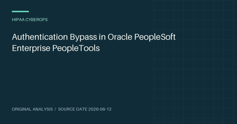 Authentication Bypass in Oracle PeopleSoft Enterprise PeopleTools