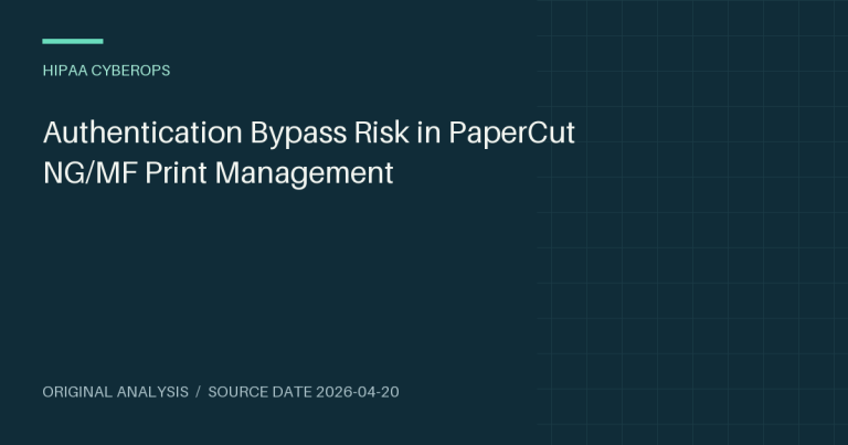 Authentication Bypass Risk in PaperCut NG/MF Print Management