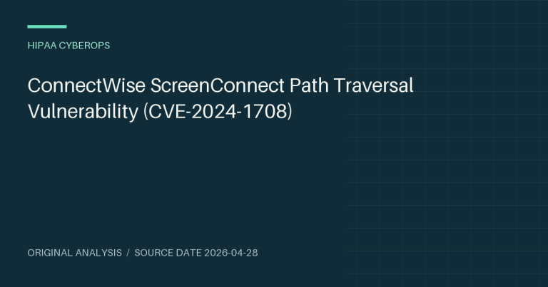 ConnectWise ScreenConnect Path Traversal Vulnerability (CVE-2024-1708)