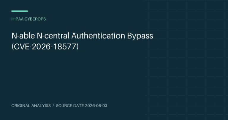 N-able N-central Authentication Bypass (CVE-2026-18577)