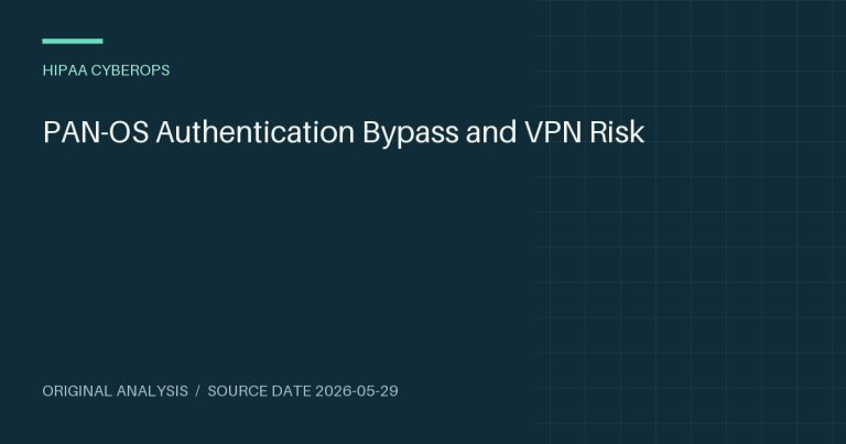 PAN-OS Authentication Bypass and VPN Risk