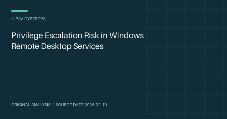 Privilege Escalation Risk in Windows Remote Desktop Services