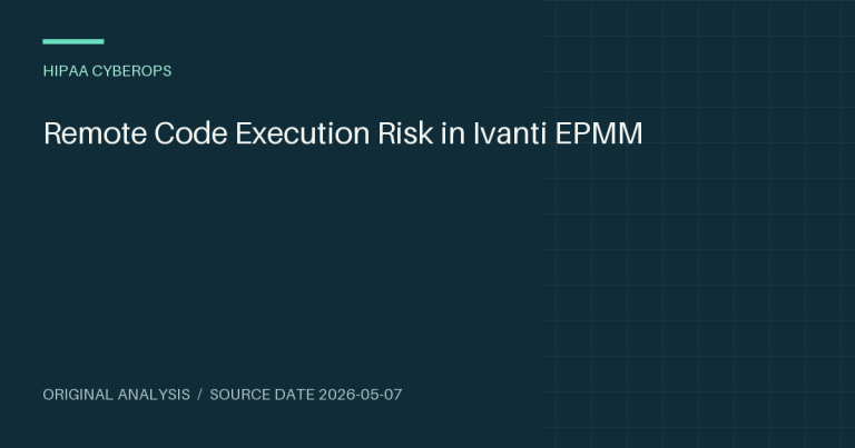 Remote Code Execution Risk in Ivanti EPMM