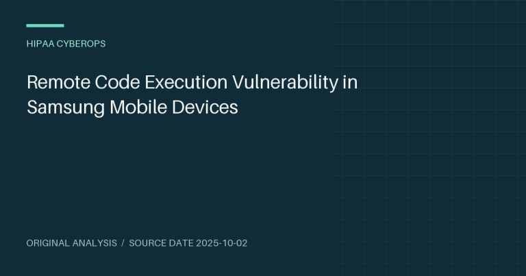Remote Code Execution Vulnerability in Samsung Mobile Devices