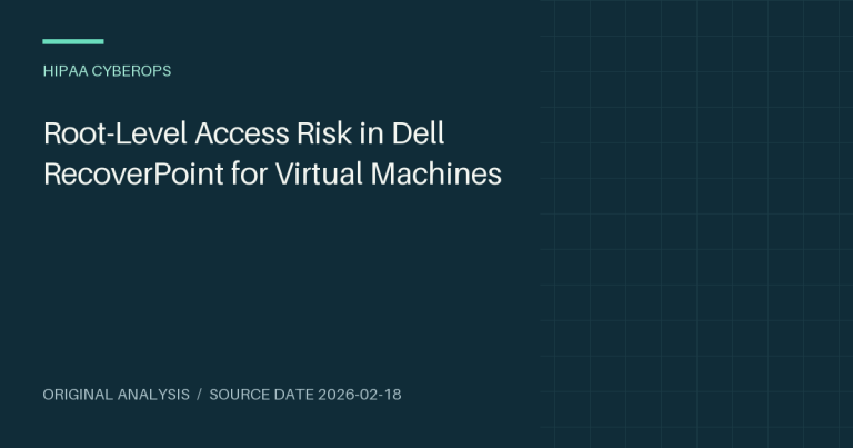 Root-Level Access Risk in Dell RecoverPoint for Virtual Machines
