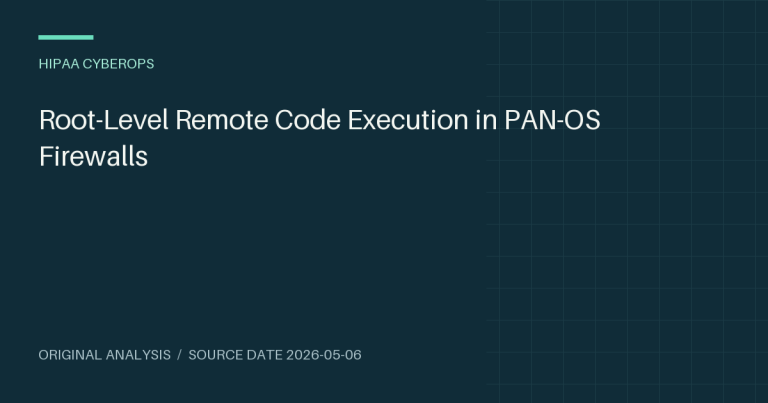 Root-Level Remote Code Execution in PAN-OS Firewalls