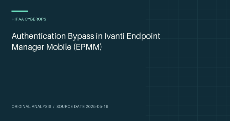 Authentication Bypass in Ivanti Endpoint Manager Mobile (EPMM)