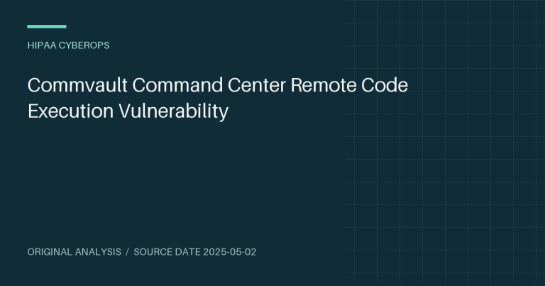 Commvault Command Center Remote Code Execution Vulnerability