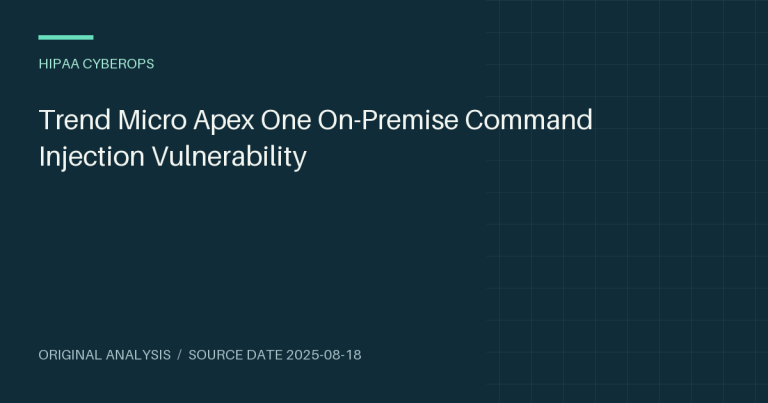 Trend Micro Apex One On-Premise Command Injection Vulnerability